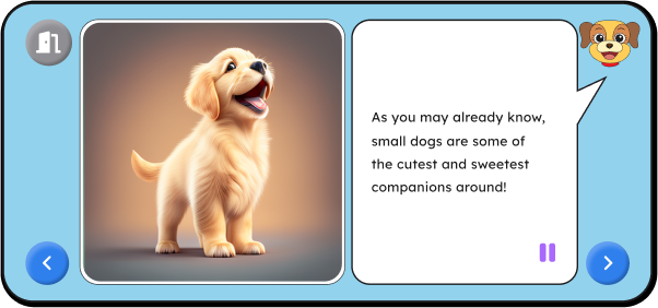 example of a book page showing an image that changes after some time